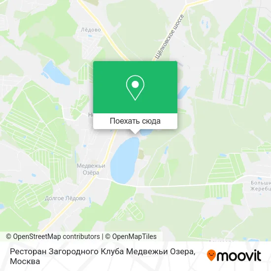 Карта Ресторан Загородного Клуба Медвежьи Озера