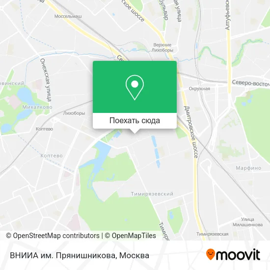 Карта ВНИИА им. Прянишникова