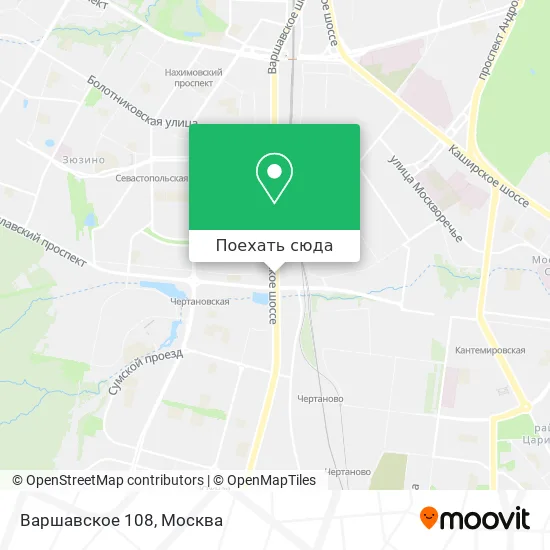 Карта Варшавское 108