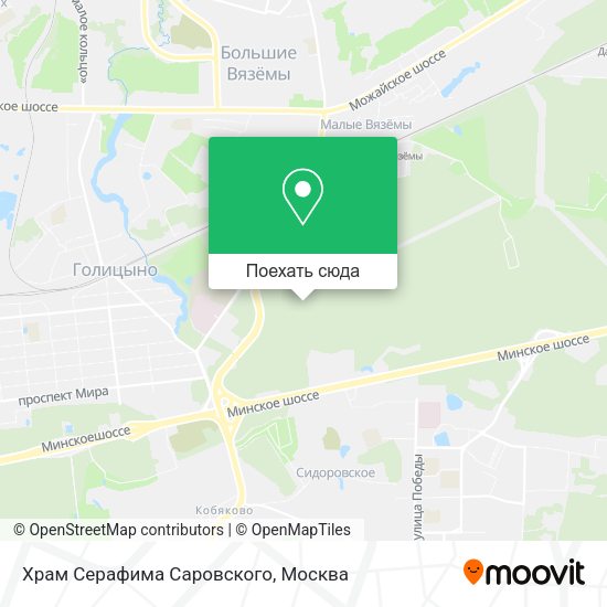 Карта Храм Серафима Саровского