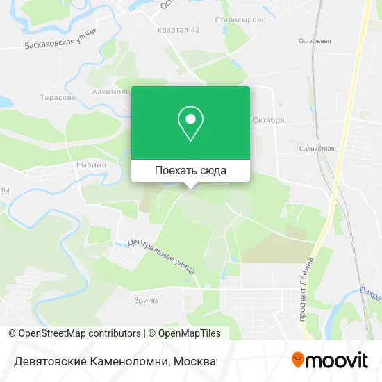Карта Девятовские Каменоломни