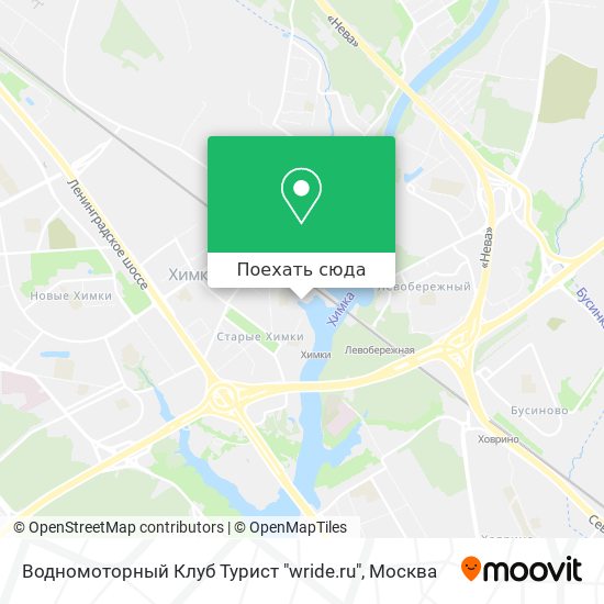 Карта Водномоторный Клуб Турист "wride.ru"