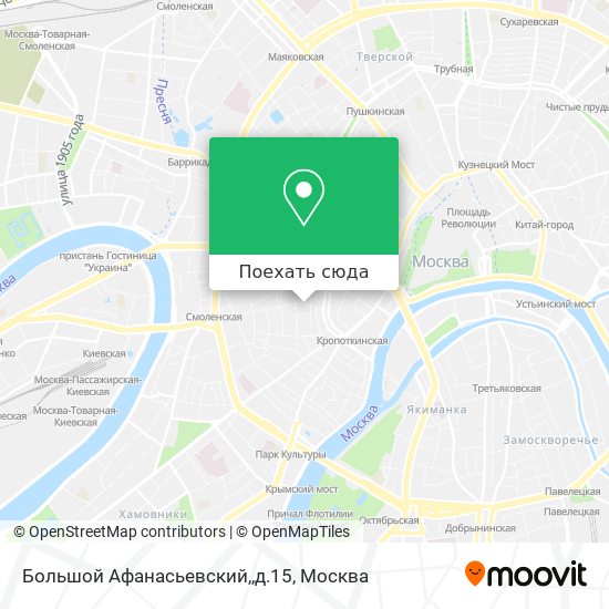 Карта Большой Афанасьевский,,д.15