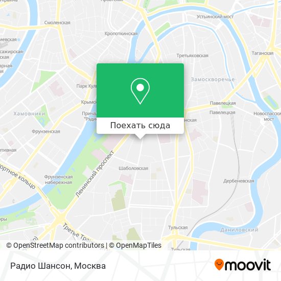 Карта Радио Шансон