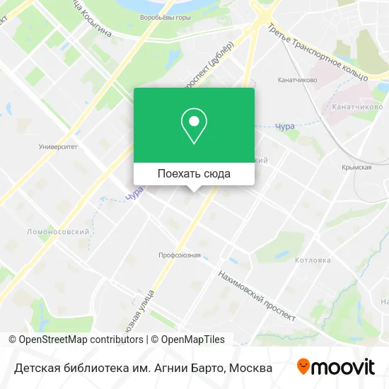 Карта Детская библиотека им. Агнии Барто