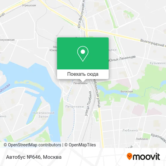 Карта Автобус №646