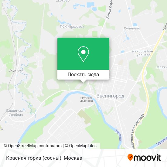 Карта Красная горка (сосны)