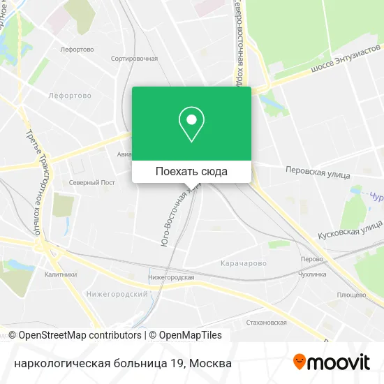 Карта наркологическая больница 19