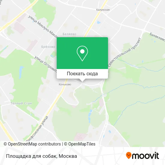 Карта Площадка для собак