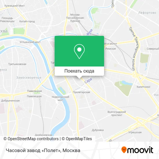 Карта Часовой завод «Полет»