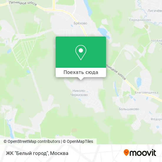 Карта ЖК "Белый город"