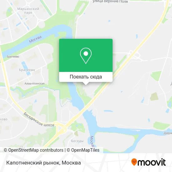 Карта Капотненский рынок