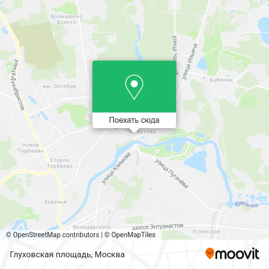 Карта Глуховская площадь