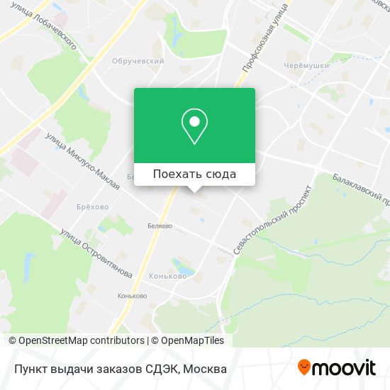 Карта Пункт выдачи заказов СДЭК