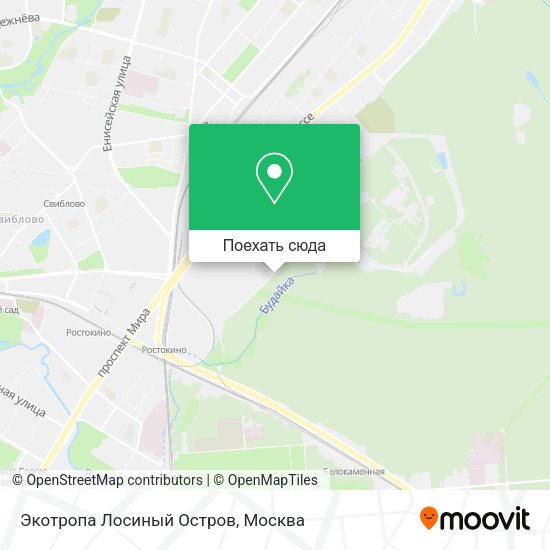 Карта Экотропа Лосиный Остров