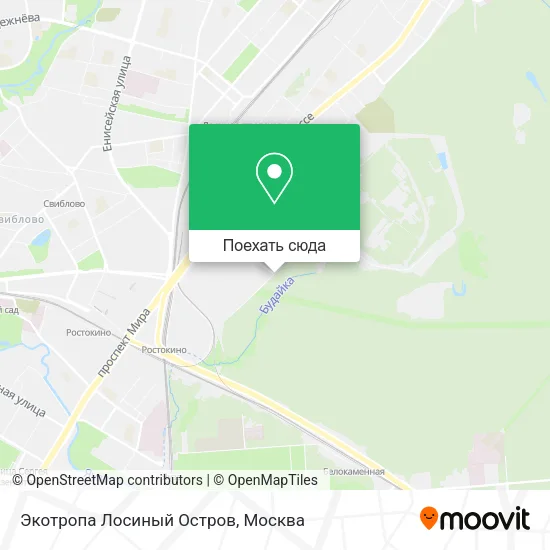 Карта Экотропа Лосиный Остров