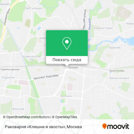 Карта Раковарня «Клешни и хвосты»