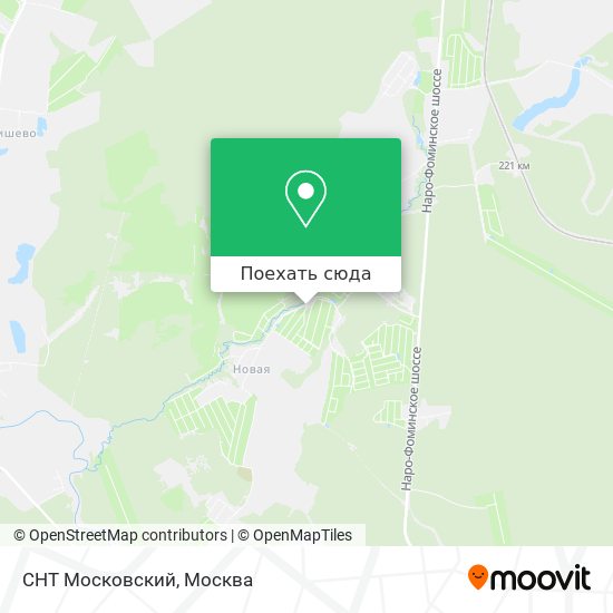 Карта СНТ Московский