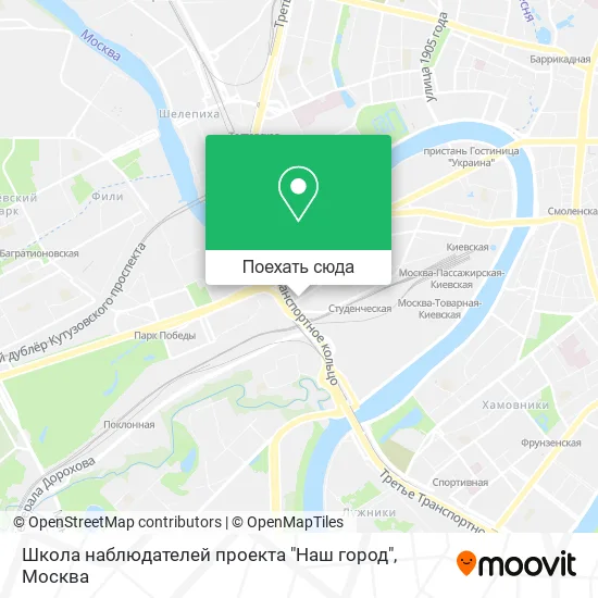 Карта Школа наблюдателей проекта "Наш город"