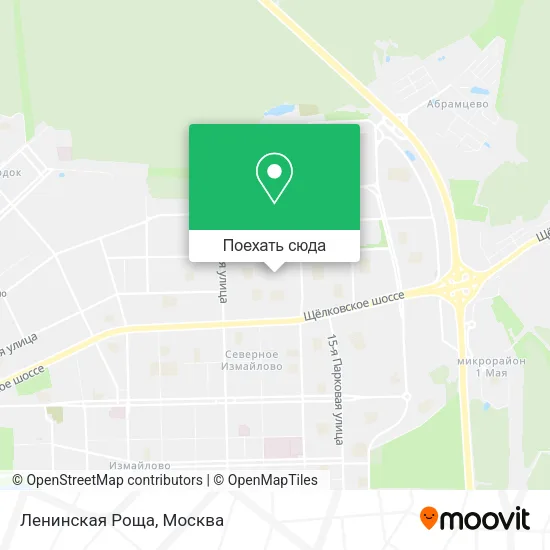 Карта Ленинская Роща