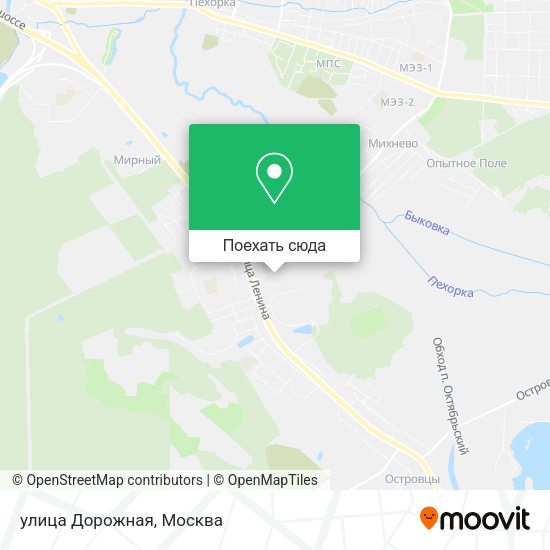 Карта улица Дорожная