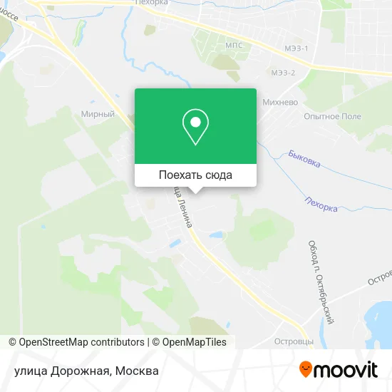 Карта улица Дорожная