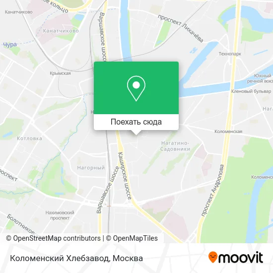Карта Коломенский Хлебзавод