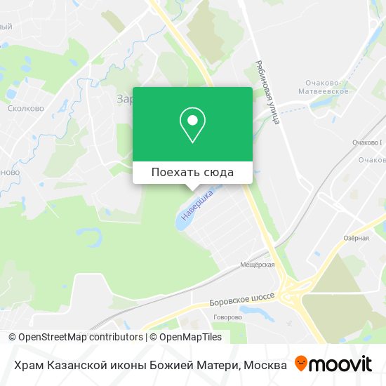 Карта Храм Казанской иконы Божией Матери