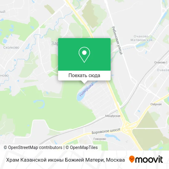 Карта Храм Казанской иконы Божией Матери