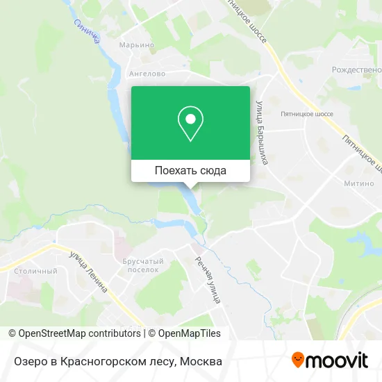 Карта Озеро в Красногорском лесу