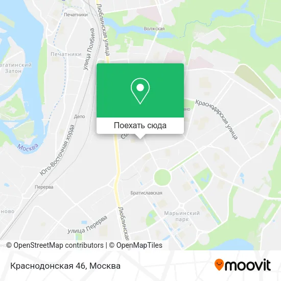 Карта Краснодонская 46