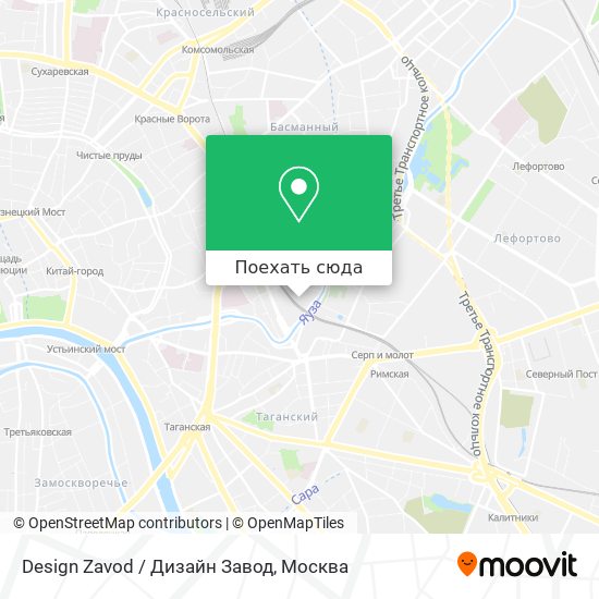 Карта Design Zavod / Дизайн Завод