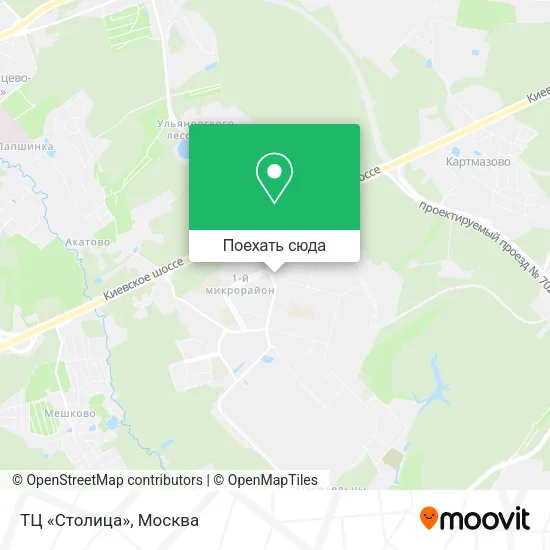 Карта ТЦ «Столица»