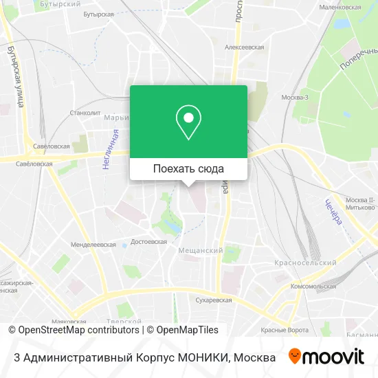 Карта 3 Административный Корпус МОНИКИ