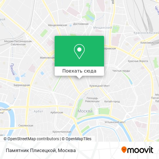 Карта Памятник Плисецкой