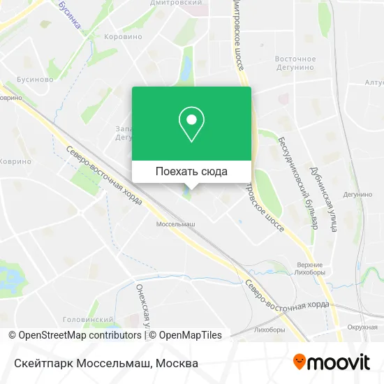 Карта Скейтпарк Моссельмаш