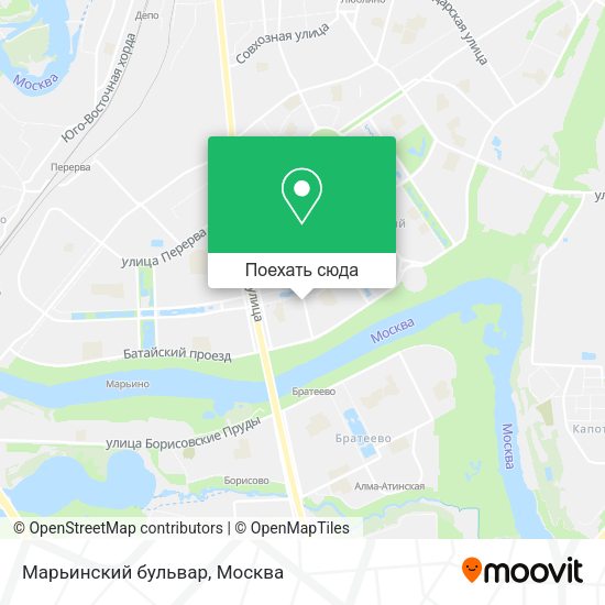 Карта Марьинский бульвар