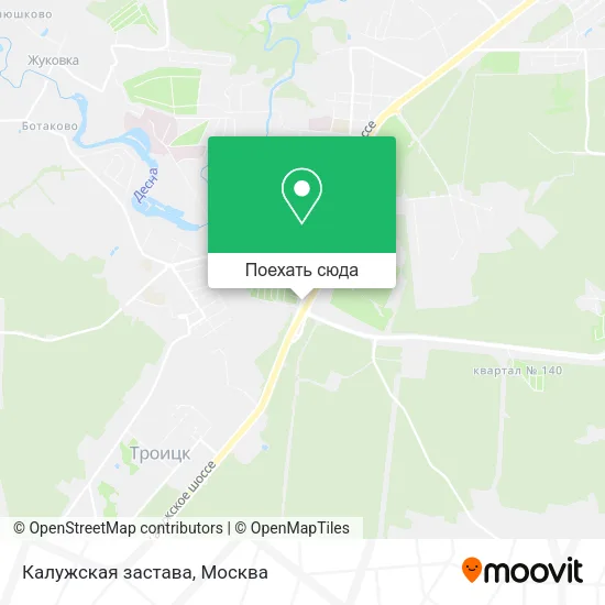 Карта Калужская застава