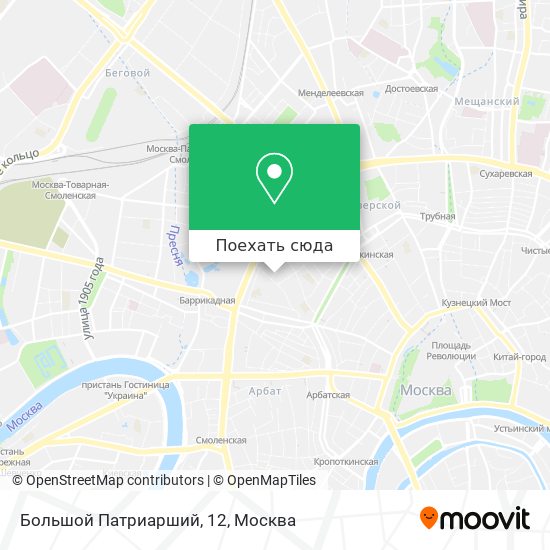 Карта Большой Патриарший, 12
