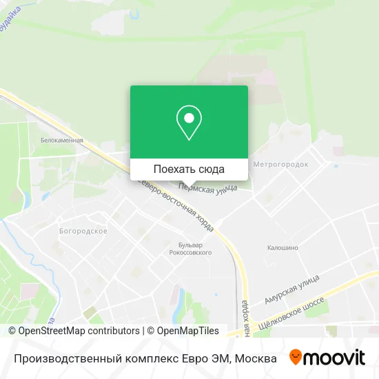 Карта Производственный комплекс Евро ЭМ