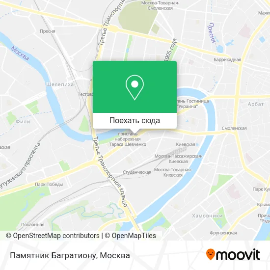 Карта Памятник Багратиону
