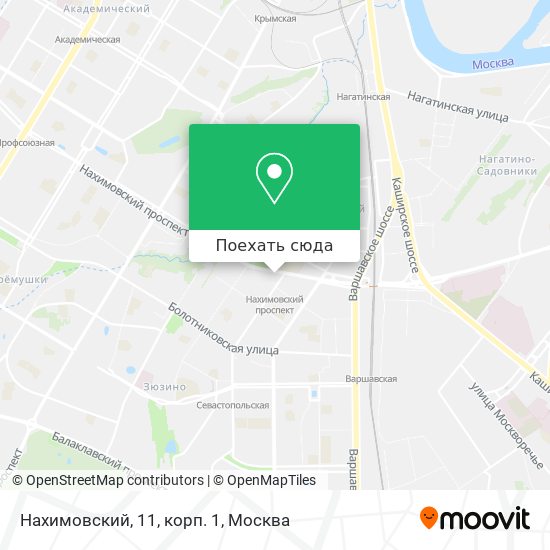 Карта Нахимовский, 11, корп. 1