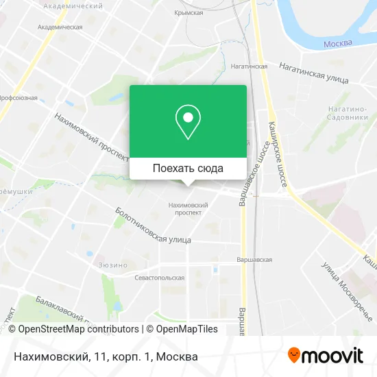 Карта Нахимовский, 11, корп. 1