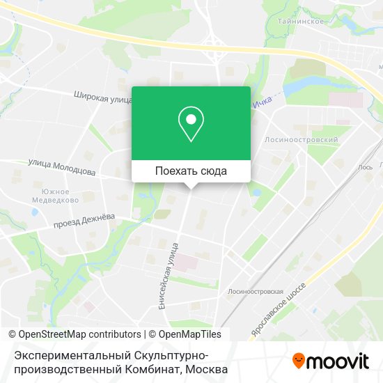 Карта Экспериментальный Скульптурно-производственный Комбинат