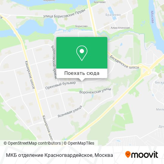 Карта МКБ отделение Красногвардейское