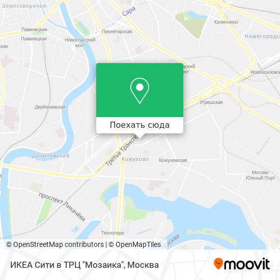 Карта ИКЕА Сити в ТРЦ "Мозаика"