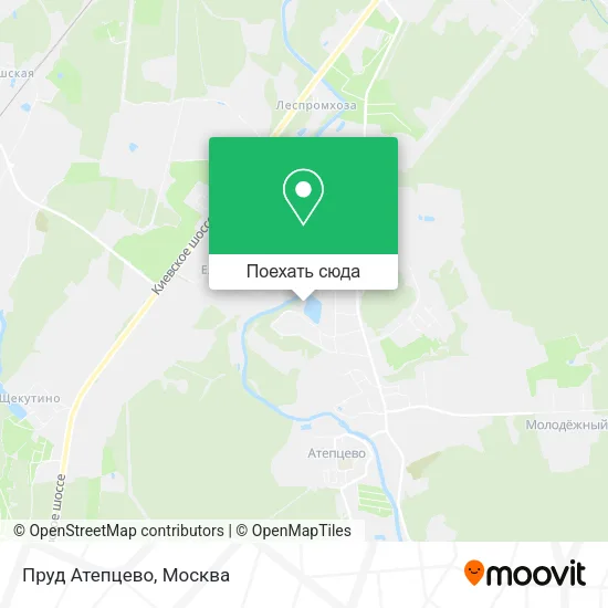 Карта Пруд Атепцево