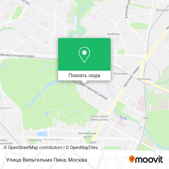 Карта Улица Вильгельма Пика