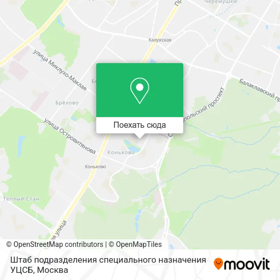 Карта Штаб подразделения специального назначения УЦСБ