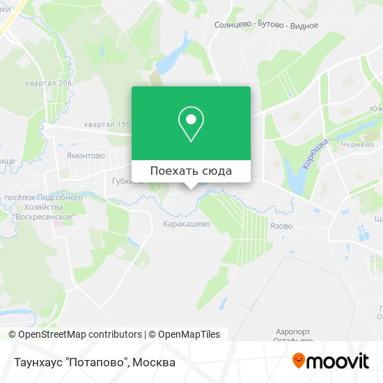 Карта Таунхаус "Потапово"